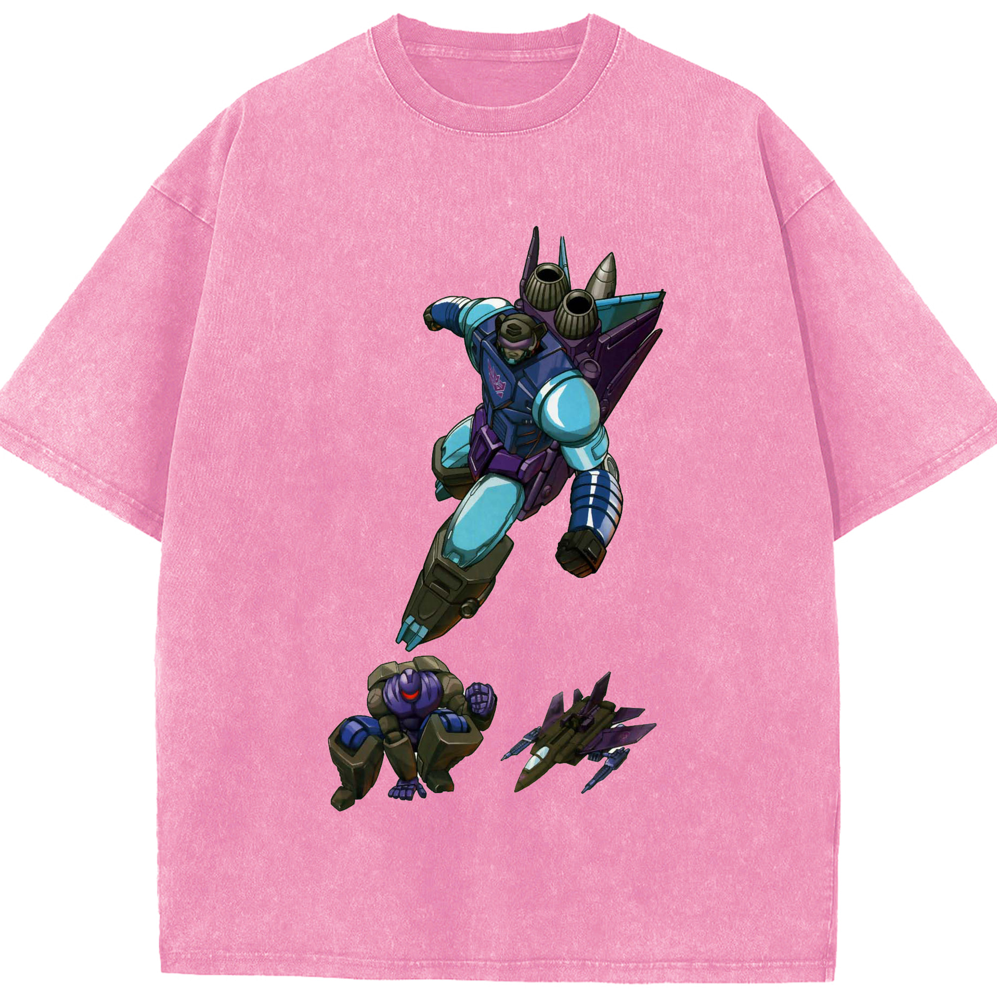 （画像用）  綿100% ヴィンテージ風 半袖Tシャツ（フロントプリント）